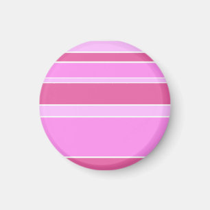 Pink stripes magnet