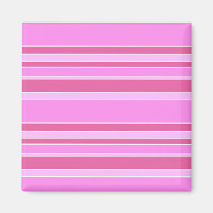 Pink stripes magnet