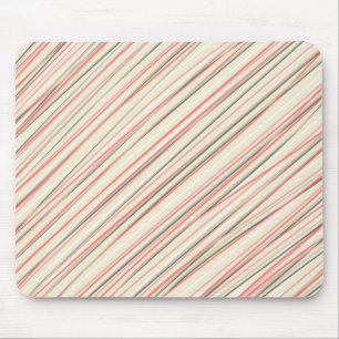 Pink Stripes Mouse Pad