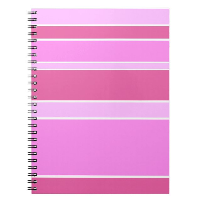 Pink stripes notebook (Front)