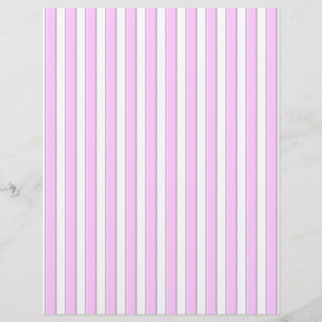 Pink Stripes on White (Front)