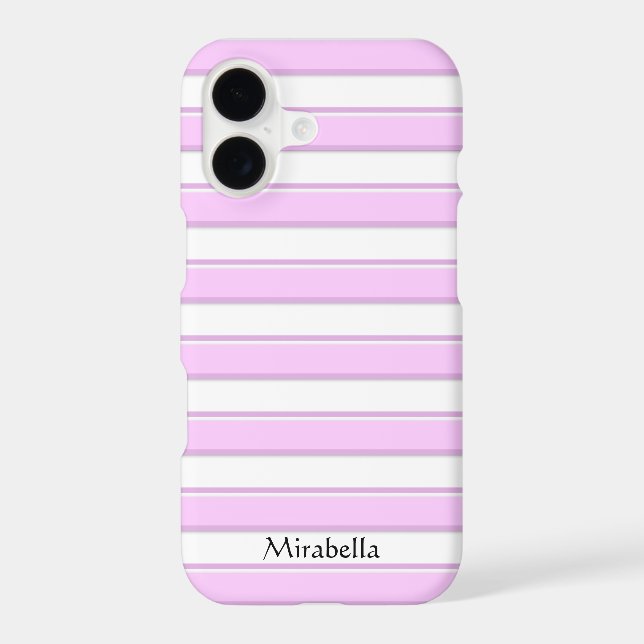 Pink Stripes on White Custom  (Verso)