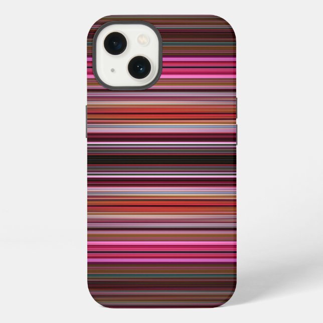 Pink stripes pattern Case-Mate iPhone case (Back)