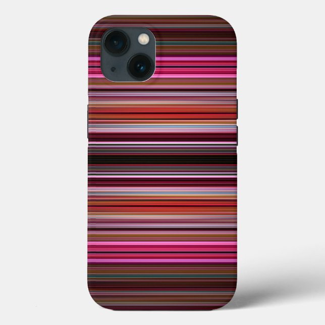 Pink stripes pattern Case-Mate iPhone case (Back)