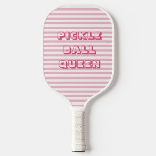 Pink Stripes   Pickle Ball Queen Pickleball Paddle