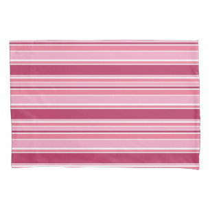 Pink stripes pillowcase