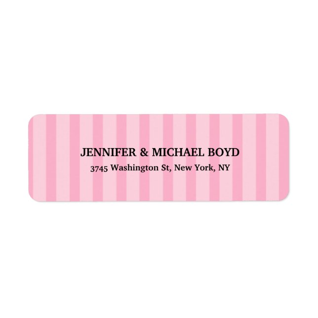 Pink Stripes Retro Classic Famille (Devant)