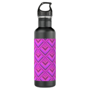 Pink stripes scale pattern 710 ml water bottle