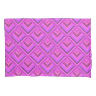 Pink stripes scale pattern pillowcase