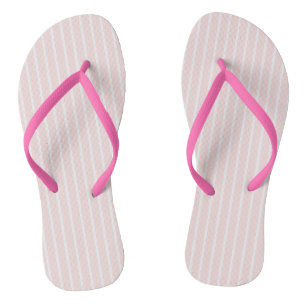 Pink stripes slippers flip flops