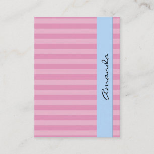 Pink Stripes, Stripes, Striped Pattern, Lines Business Card