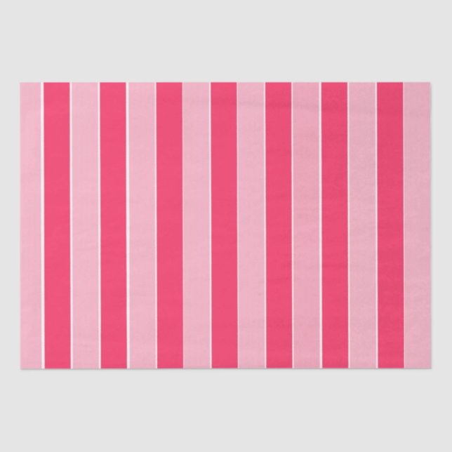Pink Stripes  Tissue Paper (Front)
