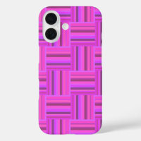 Pink stripes weave pattern