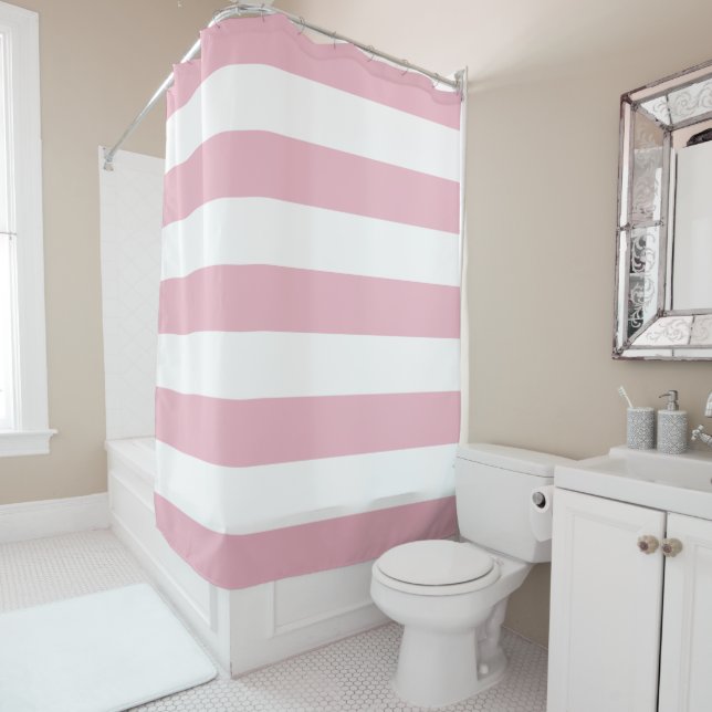 Pink Stripes, White Stripes, Striped Pattern (In Situ)