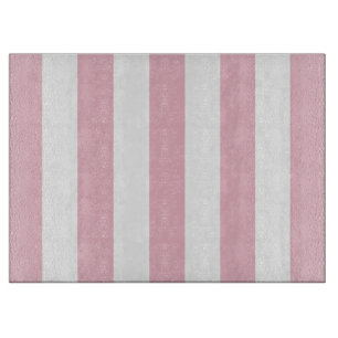 Pink Stripes, White Stripes, Striped Pattern Cutting Board