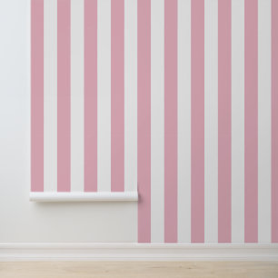 Pink Stripes, White Stripes, Striped Pattern Wallpaper