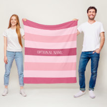 Pink Stripes with optional name custom