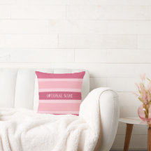 Pink Stripes with optional name custom