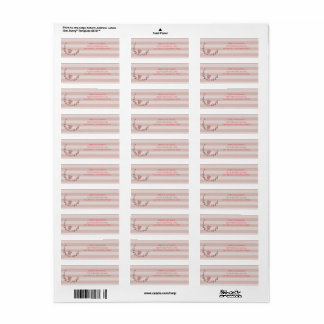 Pink Stripes Wreath Address