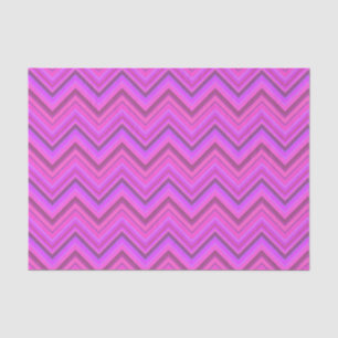 Pink stripes zigzag pattern tissue paper