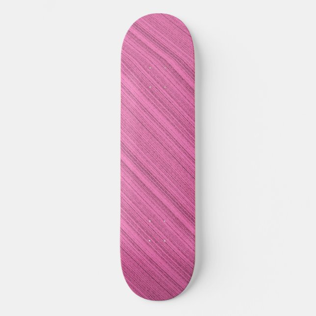 Pink Strips Skateboard (Front)