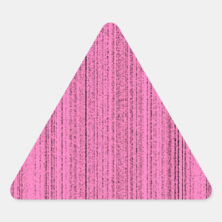 Pink Strips Triangle Sticker