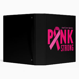 Pink Strong Breast Cancer Awareness T-Shirt154  Binder