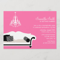Pink Stylish Couch and Chandelier Party