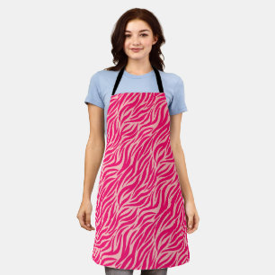 Pink Stylish Tiger Stripes Apron