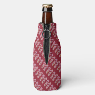 Pink Summer Flip Flop Bottle Cooler