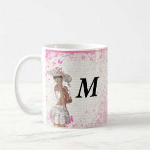 Pink summer girl coffee mug