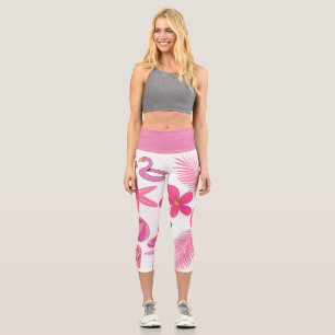 Pink summer Shape Capri Leggings