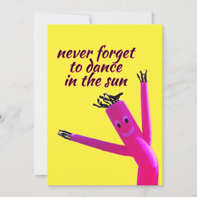 Pink Sun Dancer  Invitation (Front)