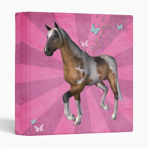 Pink sunburst horse binder