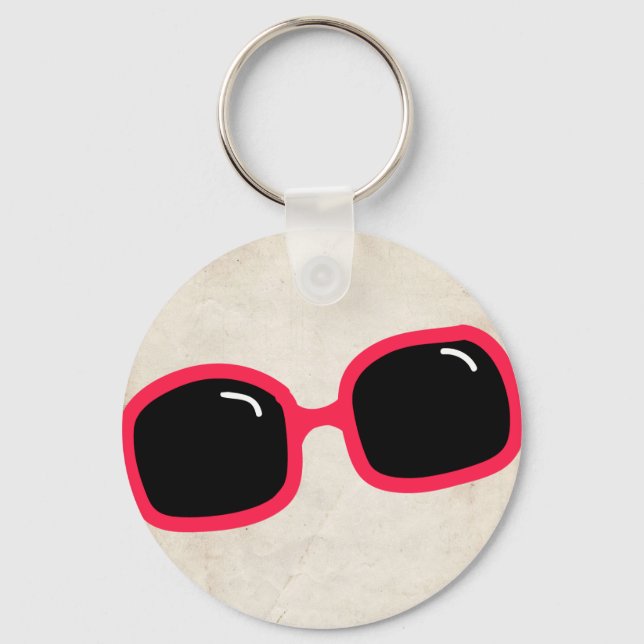 Pink Sunglasses Keychain (Front)