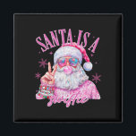 Pink Sungles Santa Is A Swifty Santa Christmas Bub Magnet<br><div class="desc">Pink Sungles Santa Is A Swifty Santa Christmas Bubble Gum</div>