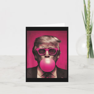 Pink Sungles Trump Bubble Gum Card