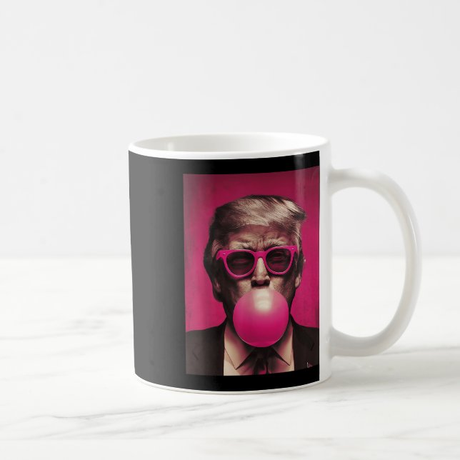 Pink Sungles Trump Bubble Gum  Coffee Mug (Right)