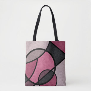 Pink sunrise tote bag