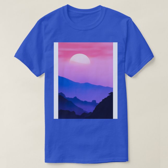 Pink Sunset 2 T-Shirt (Design Front)