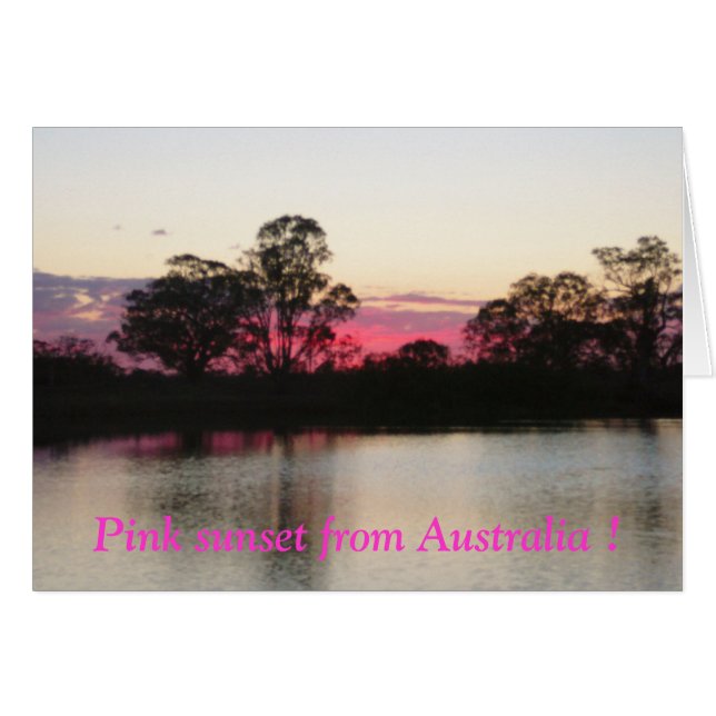 Pink sunset from Australia ! (Front Horizontal)