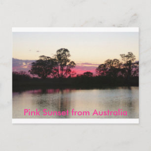 Pink Sunset from Australia Postcard