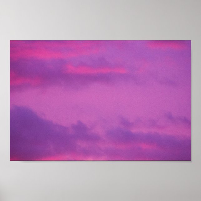Pink Sunset Sky, Ohio. Poster (Front)