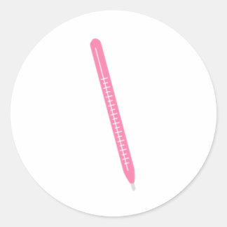 Pink Surgical scalpel Classic Round Sticker