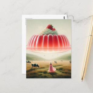 Pink Surreal Sweet Treat Postcard
