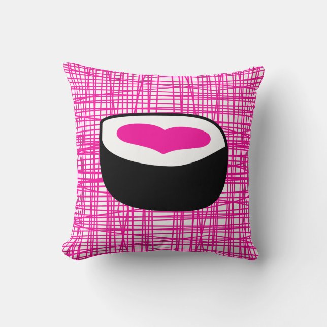 Pink Sushi Pop Pillow (Front)