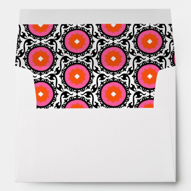 Pink Suzani Pattern Envelopes (Back (Bottom))