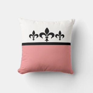 Pink Swanky Fleur De Lis Pillow