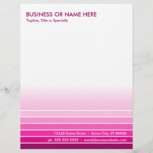 pink swatch letterhead