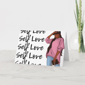 Pink Sweatshirt | Self Loves Series Note Card
